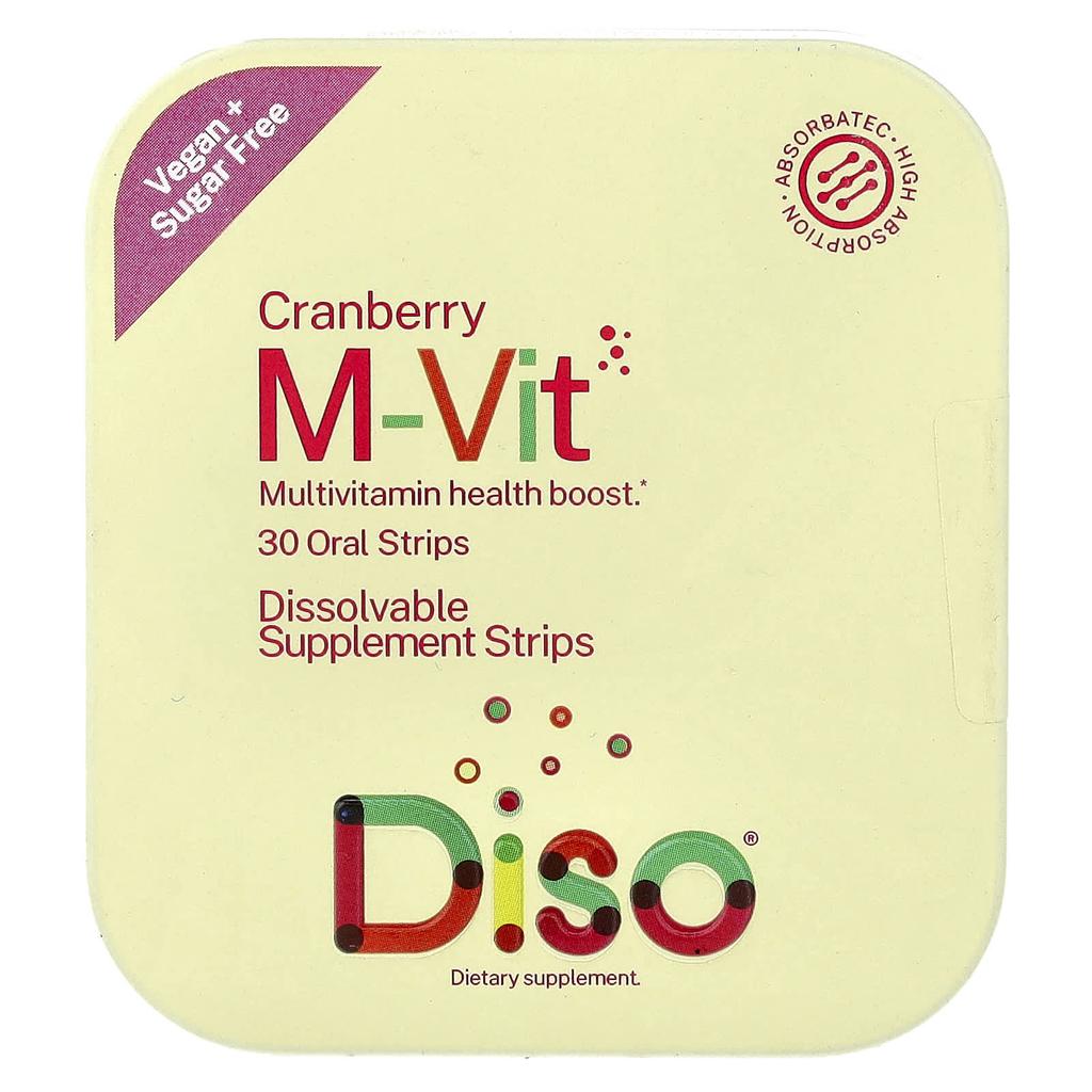 Diso, M-Vit, Cranberry, Oral Strips, 30 Count