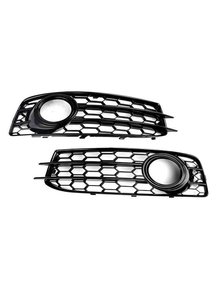 Honeycomb Front Bumper Fog Light Grill Cover 8P0807682 8P0807681 Fit for A3 8P S-Line 2009-2012
