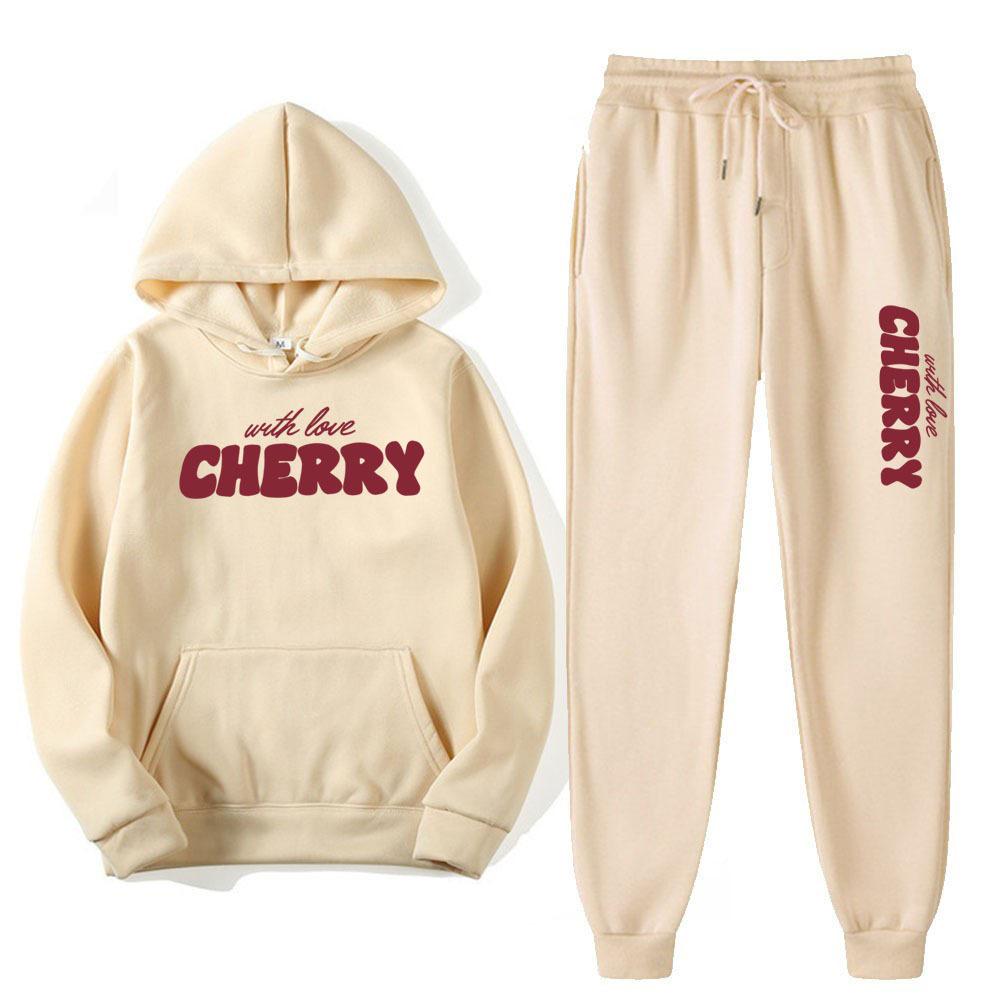 Trendy Men's & Women's Casual Printed Hoodie & Sweatpants Set