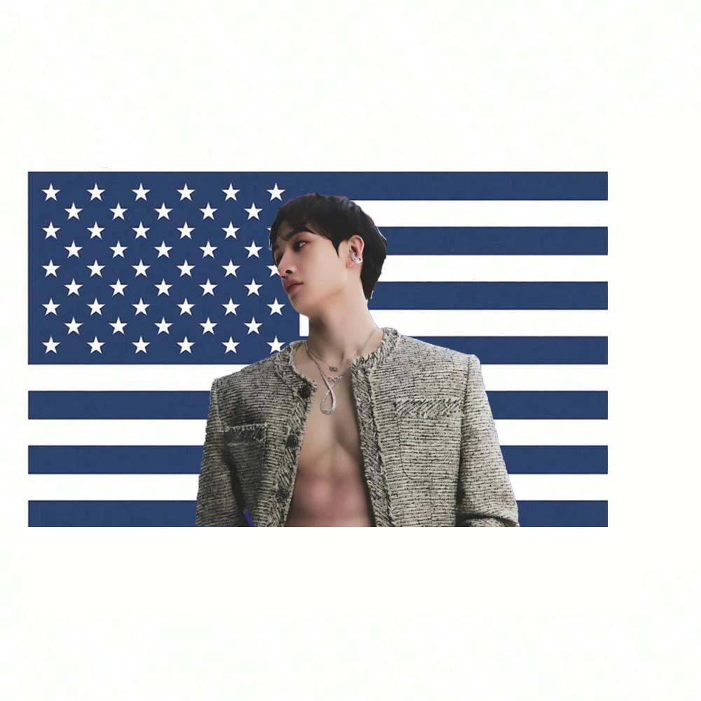 SKZ Bang Chan Photo Tapestry Background Decoration Dormitory Bedhead Living Room Sofa Background Durable Decoration