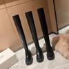 Women's Shoes Sugar Cube Over the Knee Boots 2025 Autumn and Winter New Platform-soled Boots Can't Be Elastic, Fashionable and Popular Long Boots