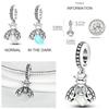925 Silber Glühwürmchen Libelle Eule Anhänger Kleeblatt Herz Zirkon Farbperle für Original Armband Anhänger Schmuck