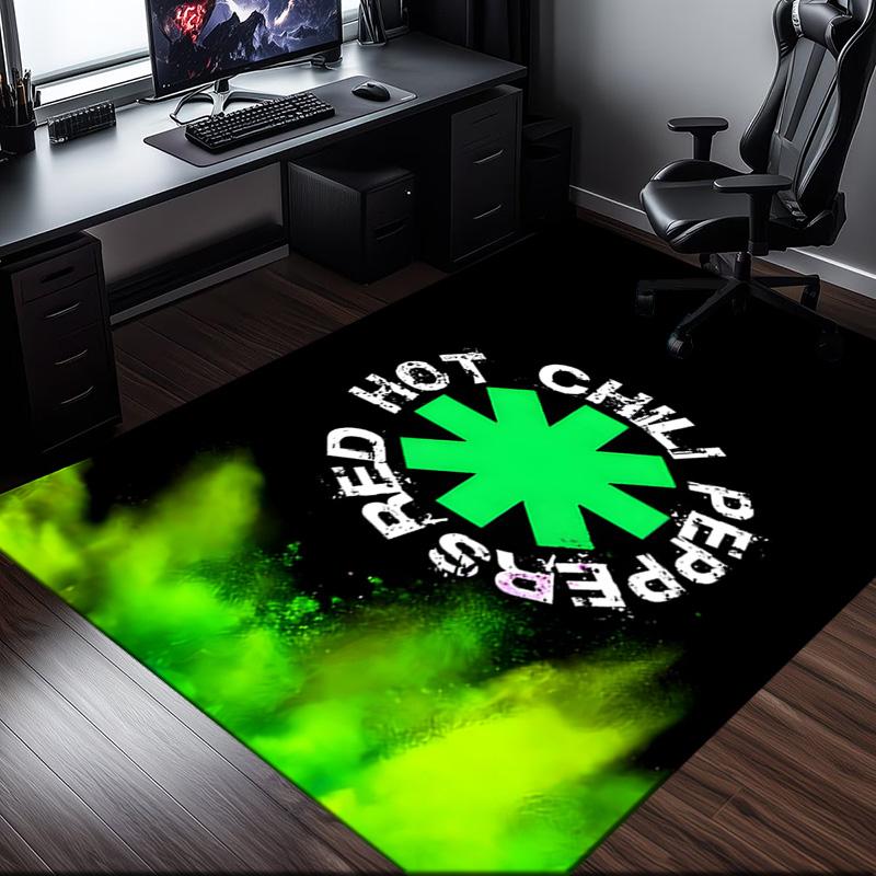 1PC Hot Chili Music  Rug for Livingroom,Bedroom, Palyroom, Chair Rug, Area rug, Game Carpet, Large Size Rug Fan Christmas gift