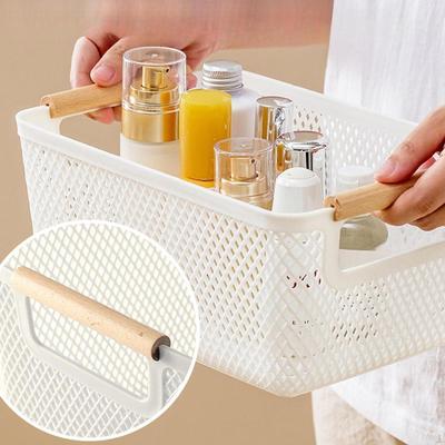 Hollow Storage Basket Sundries Multiuse Decoration Desktop Organizer Bin for Bathroom