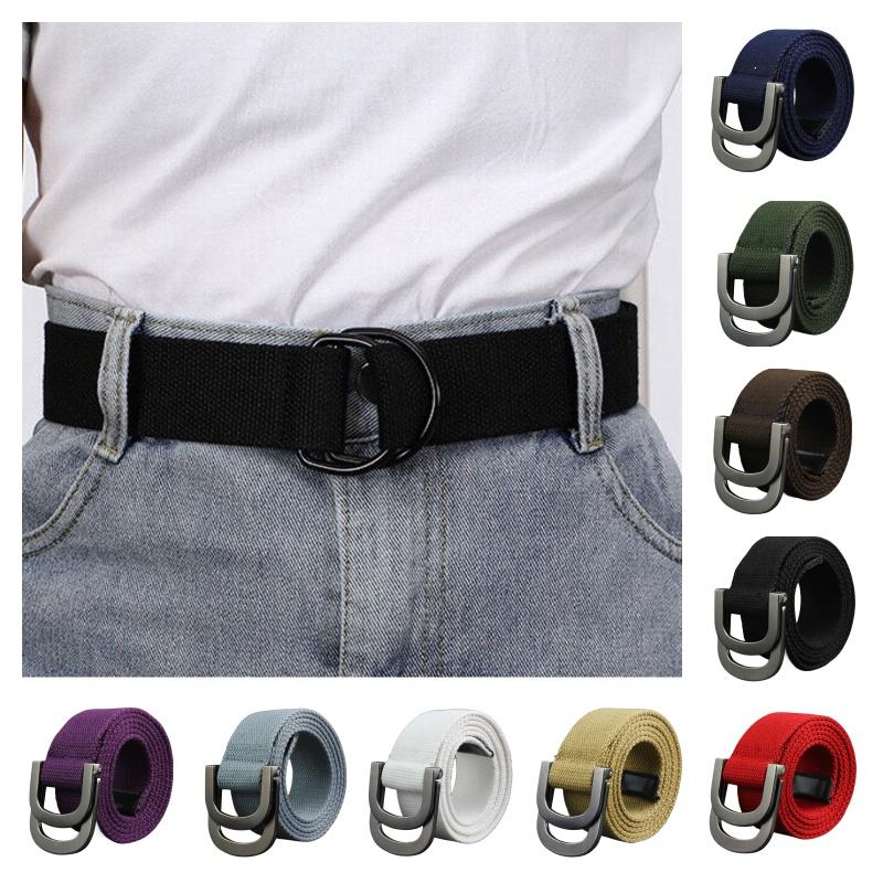 Stylish Candy Colored Canvas Belt For Men And Women Durable And Fashionable