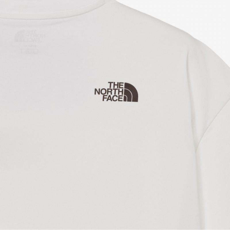 The North Face White Label Signature Short Sleeve Round Tee White Nt7ur26j