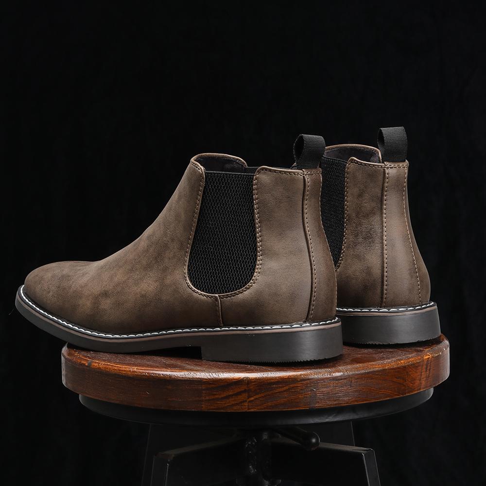 Enkellaarzen Voor Mannen Merk 2026 Casual Comfortabel Retro Mode Chelsea Boots