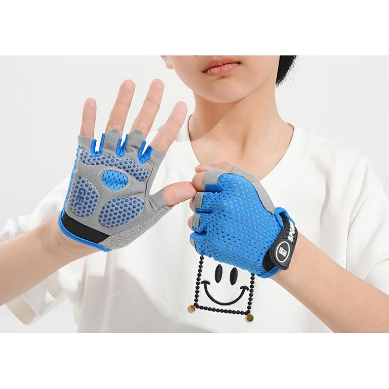 1 Pair Kids Cycling Gloves Boys Girls Half Finger Bike Gloves Children Bicycle Glove Child Sport Gloves Non Slip for Outdoor