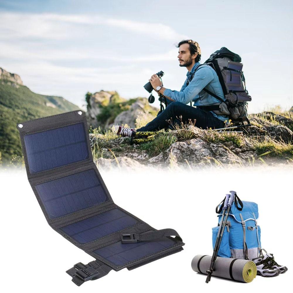 Portable 20W Foldable Solar Panel Kit Foldable Design Folding Solar Panel  Camping