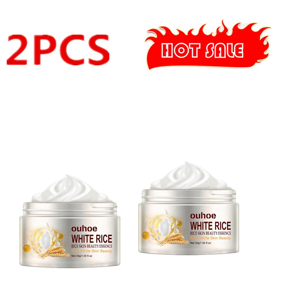 

2PCS White Rice Whitening Cream Anti Aging Remove Wrinkles Nourishing Moisturizing Facial Cream Face Care
