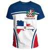 Fashion Dominican Republic Flag 3d Print T-Shirt Men Summer Round Neck Short Sleeve