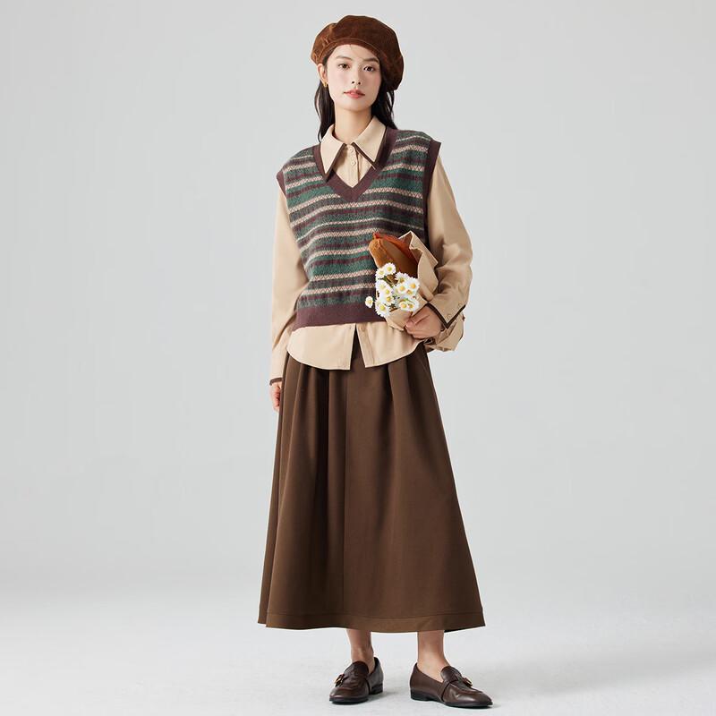 Inman Women's Retro Striped Knit Sweater Vest