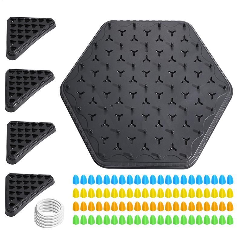 Geometry Chain Chess Puzzle Triangle Chess Desktop Game Rubber Band Training Family Interaction Exercise Thinking Toys Gifts