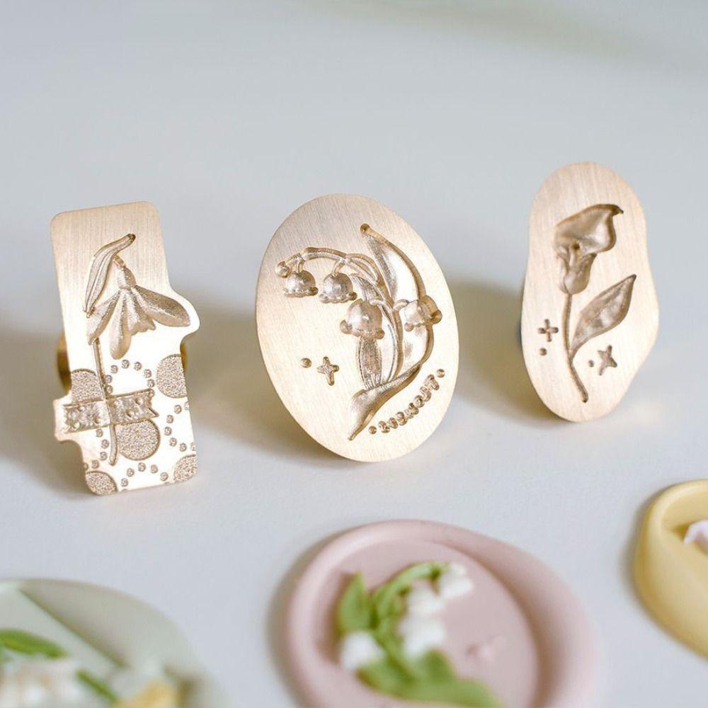 Antique Metal Vintage Sakura Wax Seal Stamp DIY Retro Sealing Wax Seal Stamp  Girl Gift