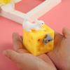 Squeeze Cheese Rubber Simulated Cheese Stress Anxiety Sensory Relief Toy