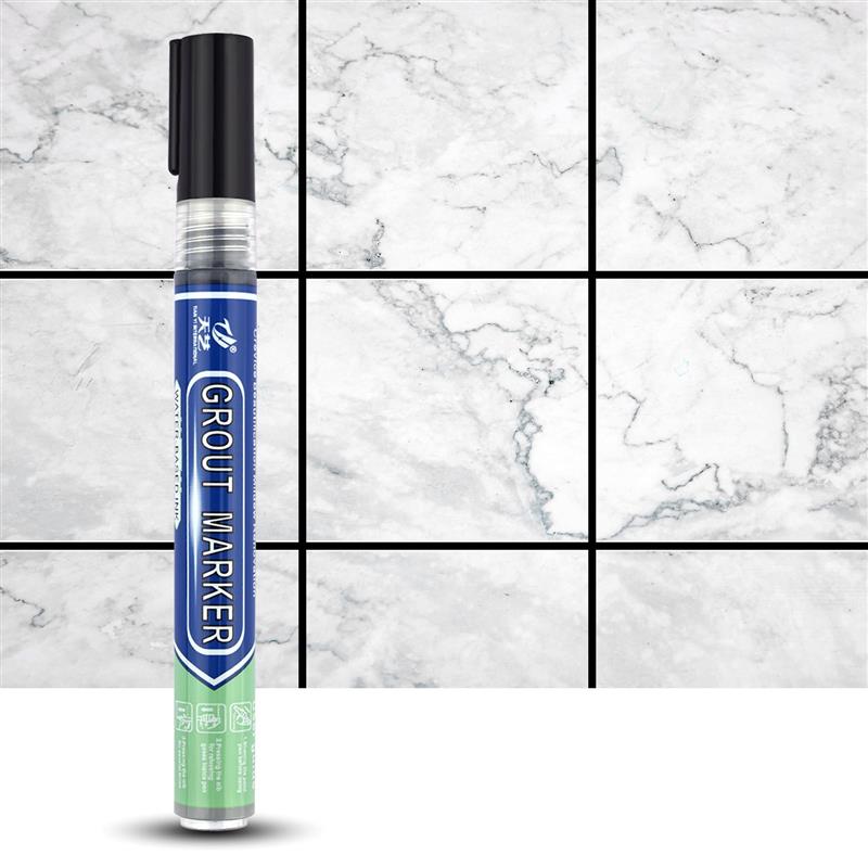 Tile Grout Pens White Waterproof Tile Marker Grout Pen Wall Seam Pen For Tiles Floor Bathroom Decontamination Seam Repair Tools