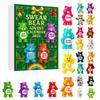 Christmas Countdown Calendar With Animal Themed Acrylic Ornaments For Holiday Decor And Gift Giving