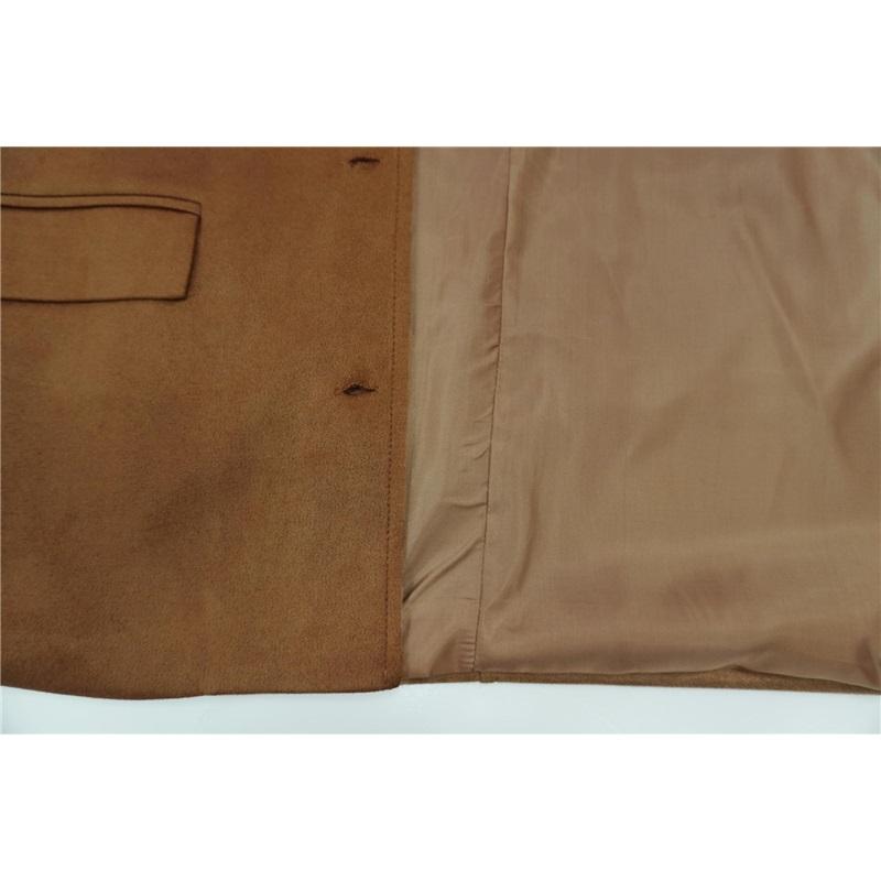 New Style Women's Temperament Women Retro Brown Loose Pocket Long-sleeved Suit Jacket Women