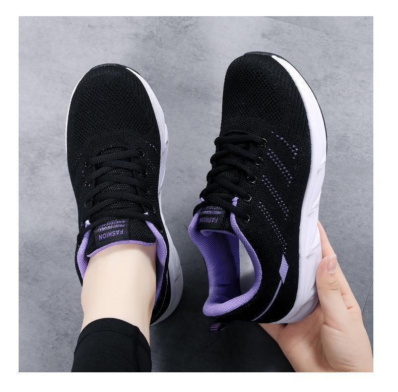 Fashion Running Shoes Ladies Breathable Sneakers Summer Light Mesh Women's Sports Shoes Outdoor Lace Up Training Shoes