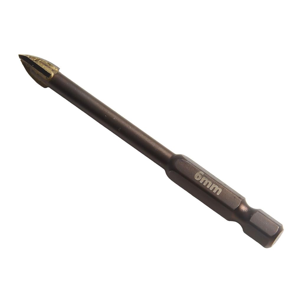 6mm Hex Shank Tile Drill Bit Set for Porcelain Marble Ceramic Glass Brick Carbide Material Precise Drilling 10 Pieces
