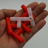 20Pcs Plastic Tee Tube Connector Diameter 8mm Rabbit Chicken Quail Doves Pets Nipple Drinker Connecting Pipe Farm Equipments