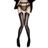 Garter Stockings for Women, Shiny and Silky, High Density 912 Needle Horse Oil Stockings, Sexy Long Tube One-Piece Color-Block T