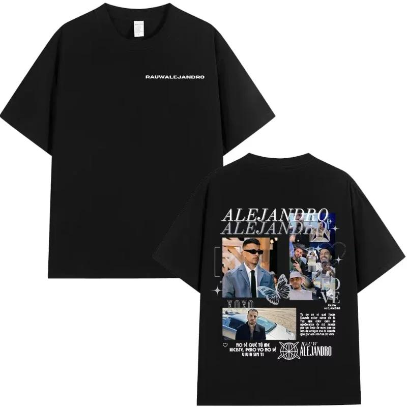Singer Rauw Alejandro Cosa Nuestra Tshirt Unisexs Wounisex Vintage Fashion Short Sleeve Tshirt Casual Oversized Tshirts