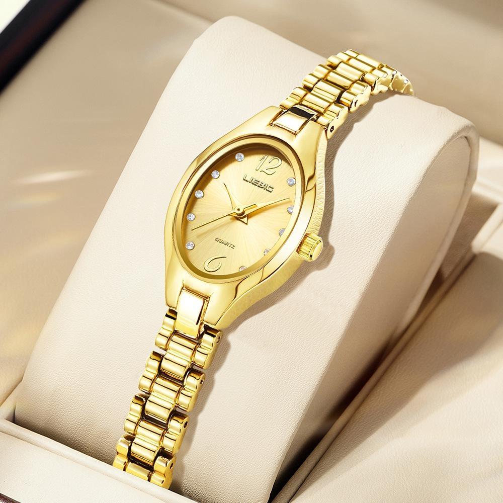 Top Brands Luxury Quartz Wristwatches Fashion Elegant Watches For Women Stainless Steel Strap Watch