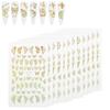 12pcs Butterflies Pattern Nail Art Sticker Fashionable Nail DIY Decal Manicure ToolGold