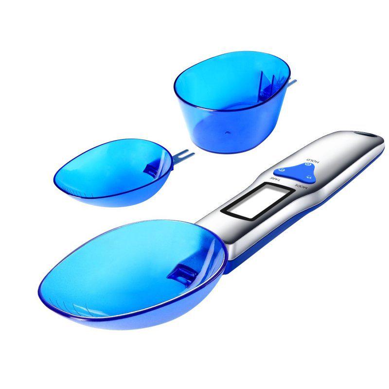 New Three-Spoon Digital Kitchen Scale - 0.1g Precision, 500g Capacity, Ideal for Ingredient Weighing