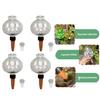 See-Through Water Holder Bulb Set for Pots with Clay Tip Waterer for Indoor Displays, Routine Watering and Desk Use