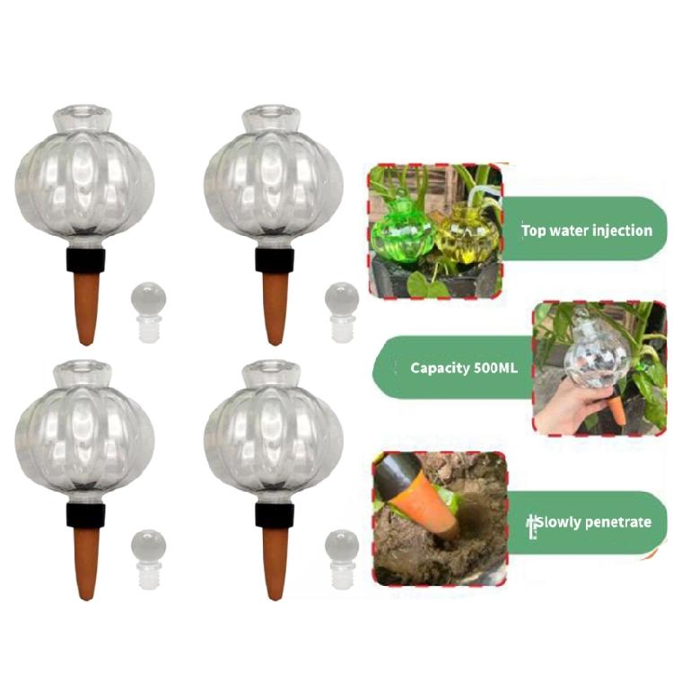 See-Through Water Holder Bulb Set for Pots with Clay Tip Waterer for Indoor Displays, Routine Watering and Desk Use