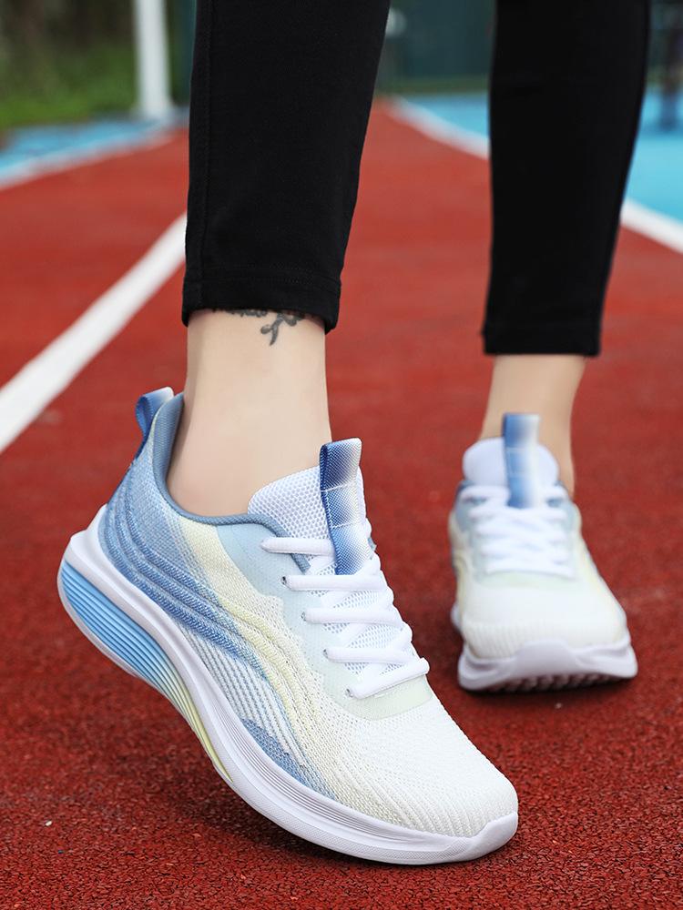 Brand Sports Shoes Women's 2025 New Spring Net Shoes Women's Shoes Spring and Summer Breathable Mesh Ultra-lightweight Soft-soled Running Shoes