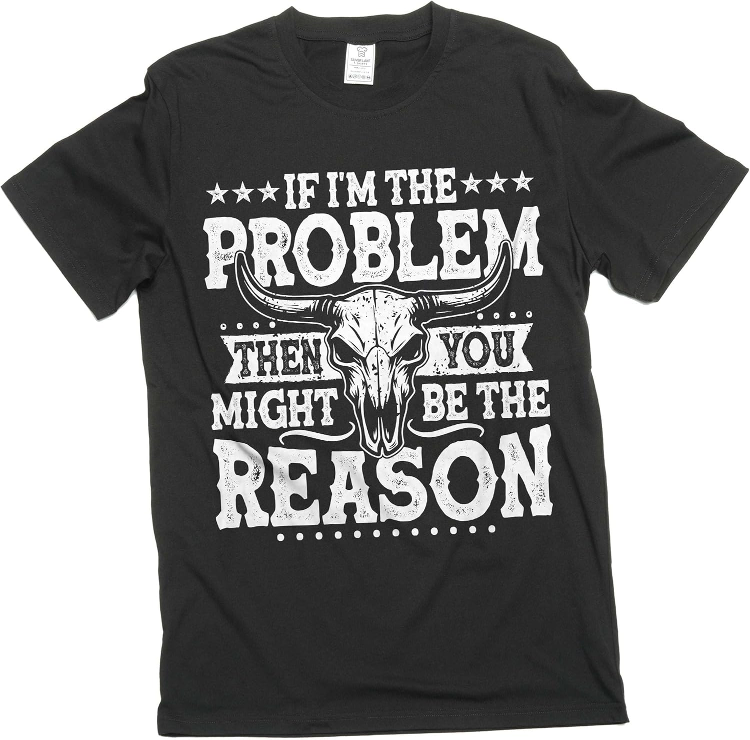 If I m The Problem Then You Might Be The Reason Tshirt, Western Shirt, Retro Concert Tee S разноцветный