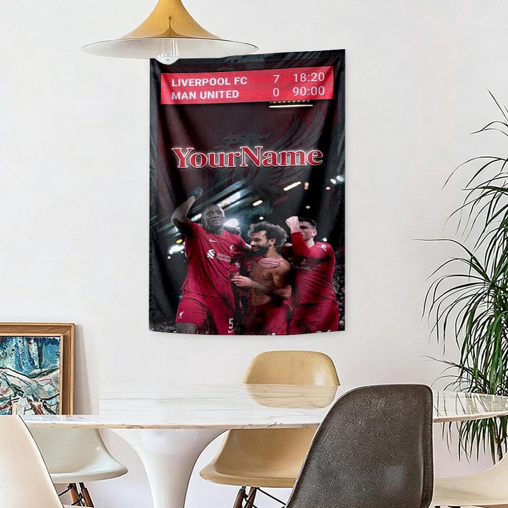 Liverpool Custom Your Name Wall Decor Tapestry Art For Pet Memorial Birthdaywedding Party Backdrop Family Gift