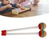 2 Pcs Kids Drumsticks Bright Color Pleasant Sound Plastic Hand Percussion Drum Stick for Music Education Entertainment