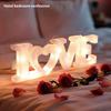 LED Illuminated LOVE Letter Sign Shatterproof PVC Glowing LOVE Letter Decoration for Wedding Valentine's Day Anniversary