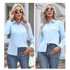 Women's Long Sleeved Shirt Office Work Shirt Casual Top