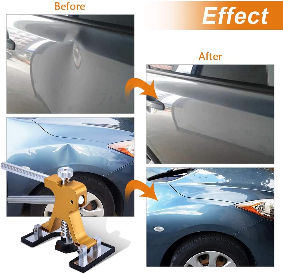 

Car Dent Puller - Adjustable Golden Dent Lifter Kit for Hail Dent Removal United States