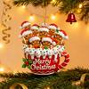Gingerbread Man Christmas Ornament Resin Hanging Decor for Tree & Home Festive Cookie Figurine for Xmas Decorations