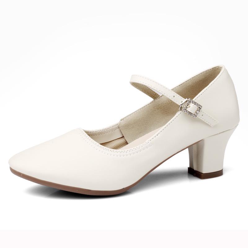 

Женские серебряные туфли для латинских танцев: Мягкая подошва, средний каблук, идеально подходит для современных и бальных танцев 37