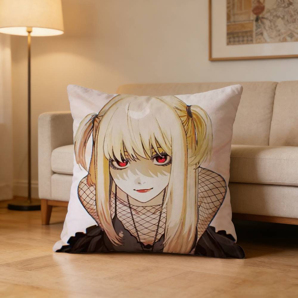 Classic Anime DDeath Note Pillow Case for Sofa Living Room Home Office Decor Protective Cover