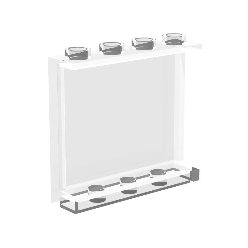 

Building Block Set Accessories Part The Wall Panel Display Window Transparent Color DIY Assembly Parts 60581/44728/6231 Compatible with