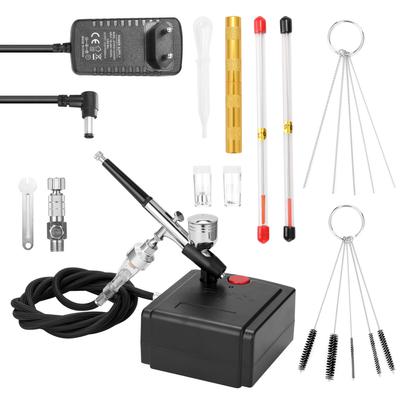 Professional Airbrush Set for Model Making Art Painting with Air Compressor+Power