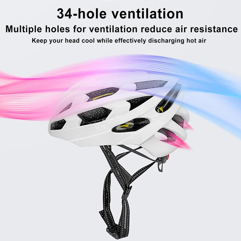 Bike Helmet Adult Cycling Head Protector Lightweight Ergonomic Helmet Gear For Skateboard Mountain & Road Bike Scooter Cycling