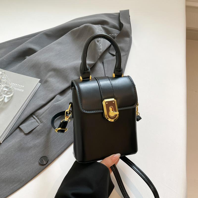 Summer summer exquisite texture small bag women's 2025 new retro contrasting color messenger mobile phone bag shoulder handbag