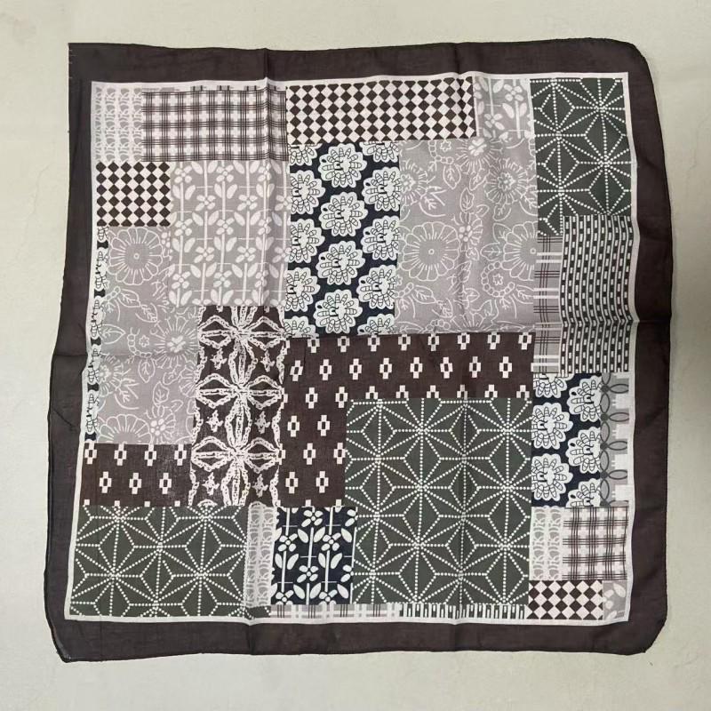 Women's Ethnic Style Leopard Print Scarf - Cotton Linen Silk Blend, Cashew Print, Autumn Accessory