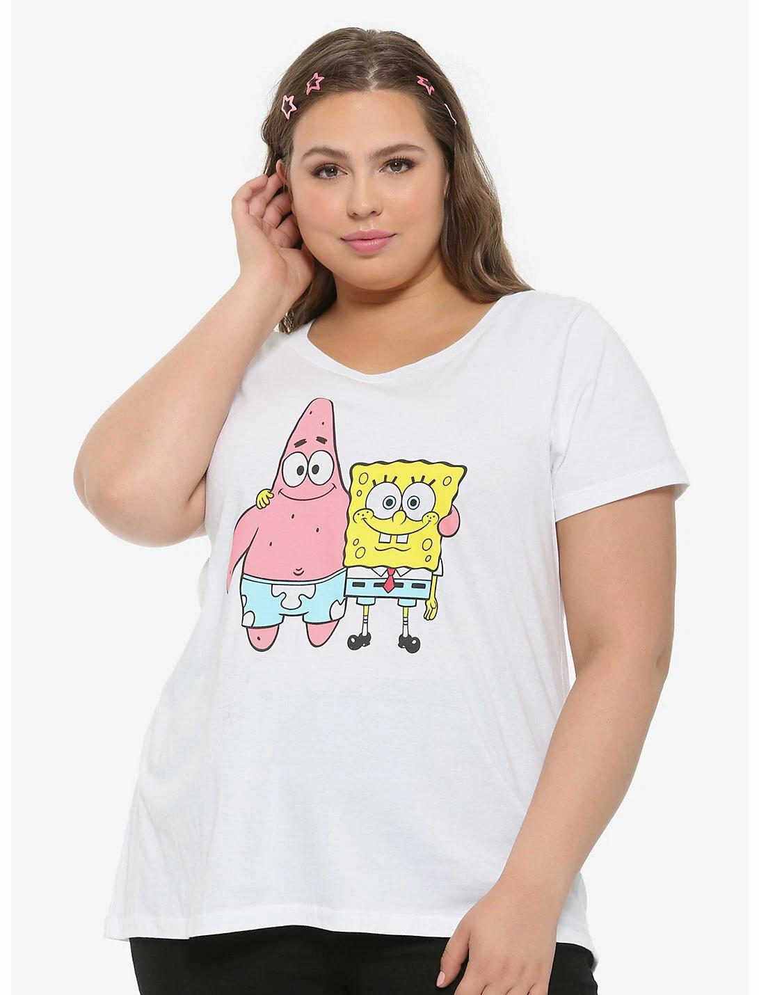 SpongeBob SquarePants Womens Plus Size SpongeBob & Patrick Besties Shirt New 1-5 S