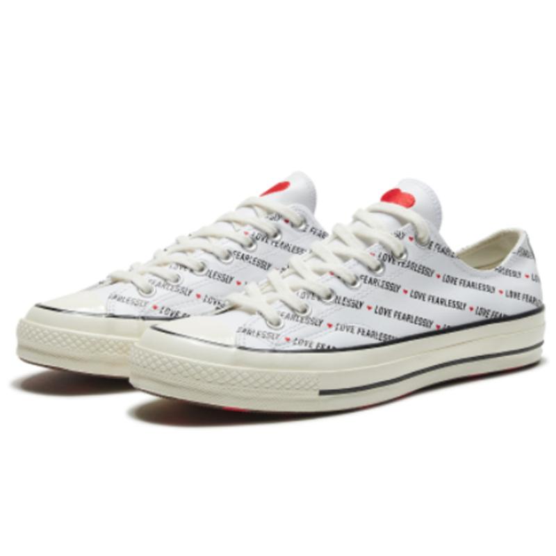 Converse Chuck Taylor All Star 1970s Comfortable and Versatile Low-Top Canvas Shoes Unisex White
