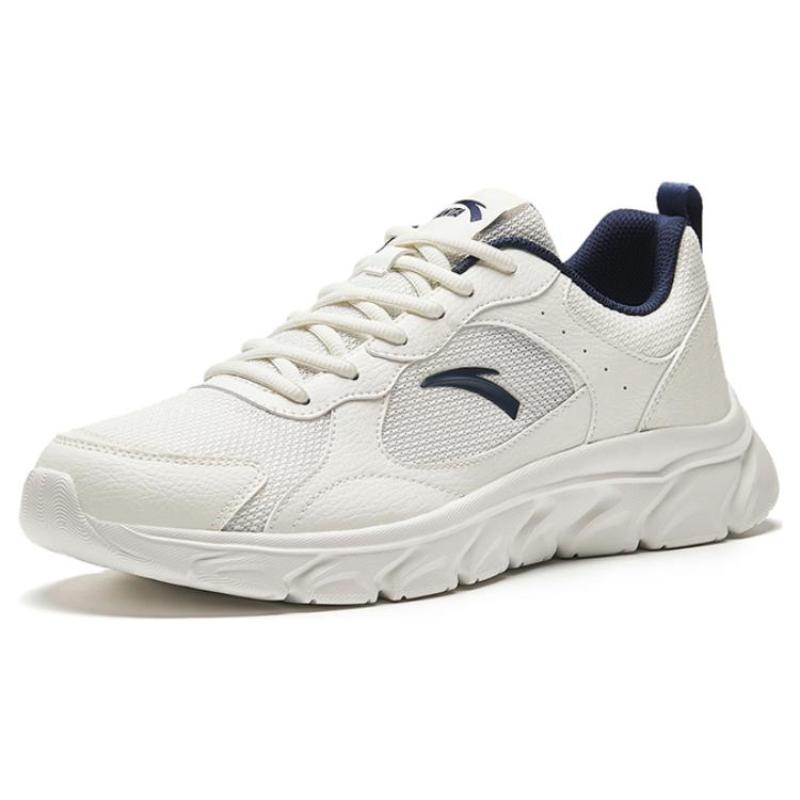 Anta Anti Slip Wear Resistant Low Top Running Shoes Men's White Sneakers 912345580-5